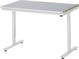 Zeige Details für Arbeitstisch 1250x800x720-1120 mm BxTxH mit Stahlblechbelag-Platte 25 mm (Stahlblechauflage 1.5 mm verzinkt) Bild von Arbeitstisch 1250x800x720-1120 mm BxTxH mit Stahlblechbelag-Platte 25 mm (Stahlblechauflage 1.5 mm verzinkt)