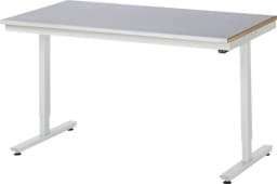 Zeige Details für Arbeitstisch 1500x800x720-1120 mm BxTxH mit Stahlblechbelag-Platte 25 mm (Stahlblechauflage 1.5 mm verzinkt) Bild von Arbeitstisch 1500x800x720-1120 mm BxTxH mit Stahlblechbelag-Platte 25 mm (Stahlblechauflage 1.5 mm verzinkt)
