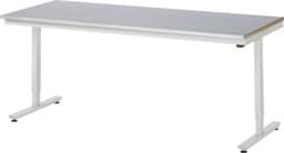 Zeige Details für Arbeitstisch 2000x800x720-1120 mm BxTxH mit Stahlblechbelag-Platte 25 mm (Stahlblechauflage 1.5 mm verzinkt) Bild von Arbeitstisch 2000x800x720-1120 mm BxTxH mit Stahlblechbelag-Platte 25 mm (Stahlblechauflage 1.5 mm verzinkt)