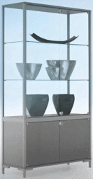 Zeige Details für Standvitrine 1860x1500x400 mm HxBxT Bild von Standvitrine 1860x1500x400 mm HxBxT