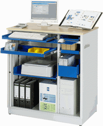 Zeige Details für Computer-Station adlatus - Modell 26, B 1030 x T 660 x H 1100 mm
 Bild von Computer-Station adlatus - Modell 26, B 1030 x T 660 x H 1100 mm