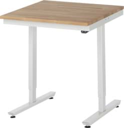 Zeige Details für Arbeitstisch 750x800x720-1120 mm BxTxH mit Buche-Massiv-Platte 25 mm Bild von Arbeitstisch 750x800x720-1120 mm BxTxH mit Buche-Massiv-Platte 25 mm
