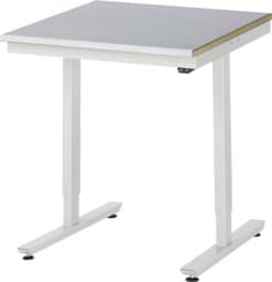Zeige Details für Arbeitstisch 750x800x720-1120 mm BxTxH mit Stahlblechbelag-Platte 25 mm (Stahlblechauflage 1.5 mm verzinkt) Bild von Arbeitstisch 750x800x720-1120 mm BxTxH mit Stahlblechbelag-Platte 25 mm (Stahlblechauflage 1.5 mm verzinkt)