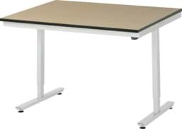 Zeige Details für Arbeitstisch 1250x1000x720-1120 mm BxTxH mit MDF-Platte 22 mm Bild von Arbeitstisch 1250x1000x720-1120 mm BxTxH mit MDF-Platte 22 mm