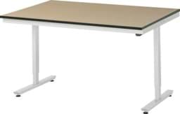 Zeige Details für Arbeitstisch 1500x1000x720-1120 mm BxTxH mit MDF-Platte 22 mm Bild von Arbeitstisch 1500x1000x720-1120 mm BxTxH mit MDF-Platte 22 mm