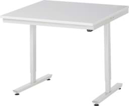 Zeige Details für Arbeitstisch 1000x1000x720-1120 mm BxTxH mit Melamin-Platte 22 mm Bild von Arbeitstisch 1000x1000x720-1120 mm BxTxH mit Melamin-Platte 22 mm