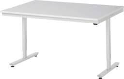 Zeige Details für Arbeitstisch 1500x1000x720-1120 mm BxTxH mit Melamin-Platte 22 mm Bild von Arbeitstisch 1500x1000x720-1120 mm BxTxH mit Melamin-Platte 22 mm