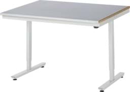 Zeige Details für Arbeitstisch 1250x1000x720-1120 mm BxTxH mit Stahlblechbelag-Platte 25 mm (Stahlblechauflage 1.5 mm verzinkt) Bild von Arbeitstisch 1250x1000x720-1120 mm BxTxH mit Stahlblechbelag-Platte 25 mm (Stahlblechauflage 1.5 mm verzinkt)