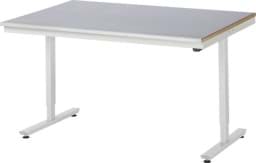 Zeige Details für Arbeitstisch 1500x1000x720-1120 mm BxTxH mit Stahlblechbelag-Platte 25 mm (Stahlblechauflage 1.5 mm verzinkt) Bild von Arbeitstisch 1500x1000x720-1120 mm BxTxH mit Stahlblechbelag-Platte 25 mm (Stahlblechauflage 1.5 mm verzinkt)