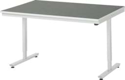 Zeige Details für Arbeitstisch 1500x1000x720-1120 mm BxTxH mit Linoleum-Platte 25 mm (2 mm Linoleumbelag) Bild von Arbeitstisch 1500x1000x720-1120 mm BxTxH mit Linoleum-Platte 25 mm (2 mm Linoleumbelag)