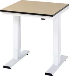 Zeige Details für Arbeitstisch 750x800x720-1120 mm BxTxH mit MDF-Platte 22 mm Bild von Arbeitstisch 750x800x720-1120 mm BxTxH mit MDF-Platte 22 mm