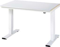 Zeige Details für Arbeitstisch 1250x800x720-1120 mm BxTxH mit Stahlblechbelag-Platte 25 mm (Stahlblechauflage 1.5 mm verzinkt) Bild von Arbeitstisch 1250x800x720-1120 mm BxTxH mit Stahlblechbelag-Platte 25 mm (Stahlblechauflage 1.5 mm verzinkt)