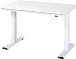 Zeige Details für Arbeitstisch 1250x800x720-1120 mm BxTxH mit EGB-Melamin-Platte 28 mm Bild von Arbeitstisch 1250x800x720-1120 mm BxTxH mit EGB-Melamin-Platte 28 mm