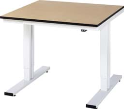 Zeige Details für Arbeitstisch 1000x1000x720-1120 mm BxTxH mit MDF-Platte 22 mm Bild von Arbeitstisch 1000x1000x720-1120 mm BxTxH mit MDF-Platte 22 mm