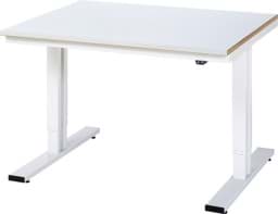 Zeige Details für Arbeitstisch 1250x1000x720-1120 mm BxTxH mit Stahlblechbelag-Platte 25 mm (Stahlblechauflage 1.5 mm verzinkt) Bild von Arbeitstisch 1250x1000x720-1120 mm BxTxH mit Stahlblechbelag-Platte 25 mm (Stahlblechauflage 1.5 mm verzinkt)