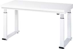Zeige Details für Arbeitstisch 1500x700x740-1140 mm BxTxH mit Hartlaminat-Platte 40 mm (mit 0,8 mm HPL Auflage) Bild von Arbeitstisch 1500x700x740-1140 mm BxTxH mit Hartlaminat-Platte 40 mm (mit 0,8 mm HPL Auflage)