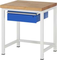 Zeige Details für Werkbank fixe Höhe, B 750xT 700xH 840mm, Buche-Massiv-Platte 40mm Bild von Werkbank fixe Höhe, B 750xT 700xH 840mm, Buche-Massiv-Platte 40mm