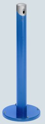 Bild von Ascher als Standsäule enzianblau RAL 5010, Kopfteil silber