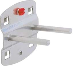 Zeige Details für Werkzeughalter 50 mm Länge mit geradem Dorn doppelt, alufarben Bild von Werkzeughalter 50 mm Länge mit geradem Dorn doppelt, alufarben