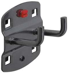 Zeige Details für Werkzeughalter 150 mm Länge mit senkrechtem Hakenende doppelt, anthrazitgrau Bild von Werkzeughalter 150 mm Länge mit senkrechtem Hakenende doppelt, anthrazitgrau