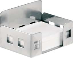 Zeige Details für Memobox für Haftnotizblöcke, alufarben Bild von Memobox für Haftnotizblöcke, alufarben