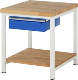 Zeige Details für Werkbank verstellbare Höhe, B 750xT 900xH 840-1040mm, Buche-Massiv-Platte 40mm Bild von Werkbank verstellbare Höhe, B 750xT 900xH 840-1040mm, Buche-Massiv-Platte 40mm