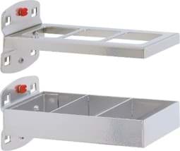 Zeige Details für Kombinationshalter 2-teilig, alufarben Bild von Kombinationshalter 2-teilig, alufarben