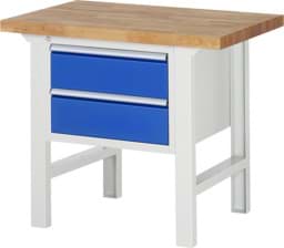 Zeige Details für Werkbank Modell 7000, B 1000 x T 700 x H 840 mm, Buche-Massiv-Platte 40 mm Bild von Werkbank Modell 7000, B 1000 x T 700 x H 840 mm, Buche-Massiv-Platte 40 mm