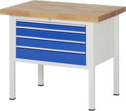 Zeige Details für Werkbank Modell 8232, B 1000xT 700xH 840mm, Buche-Massiv-Platte 40mm Bild von Werkbank Modell 8232, B 1000xT 700xH 840mm, Buche-Massiv-Platte 40mm