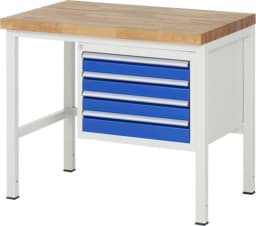 Zeige Details für Werkbank Modell 8133, B 1000xT 700xH 840-1040mm, Buche-Massiv-Platte 40mm Bild von Werkbank Modell 8133, B 1000xT 700xH 840-1040mm, Buche-Massiv-Platte 40mm