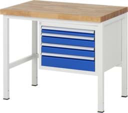Zeige Details für Werkbank Modell 8132, B 1000xT 700xH 840-1040mm, Buche-Massiv-Platte 40mm Bild von Werkbank Modell 8132, B 1000xT 700xH 840-1040mm, Buche-Massiv-Platte 40mm