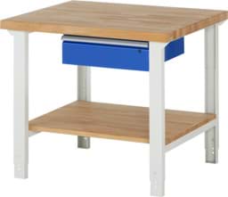 Zeige Details für Werkbank Modell 7000, B 1000 x T 900 x H 790-1140 mm, Buche-Massiv-Platte 40 mm Bild von Werkbank Modell 7000, B 1000 x T 900 x H 790-1140 mm, Buche-Massiv-Platte 40 mm