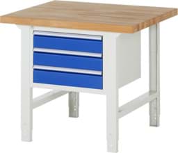 Zeige Details für Werkbank Modell 7000, B 1000 x T 900 x H 790-1140 mm, Buche-Massiv-Platte 40 mm Bild von Werkbank Modell 7000, B 1000 x T 900 x H 790-1140 mm, Buche-Massiv-Platte 40 mm