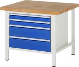 Zeige Details für Werkbank Modell 8261, B 1000xT 900xH 840-1040mm, Buche-Massiv-Platte 40mm Bild von Werkbank Modell 8261, B 1000xT 900xH 840-1040mm, Buche-Massiv-Platte 40mm