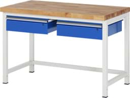 Zeige Details für Werkbank fixe Höhe, B 1250xT 700xH 840mm, Buche-Massiv-Platte 40mm Bild von Werkbank fixe Höhe, B 1250xT 700xH 840mm, Buche-Massiv-Platte 40mm