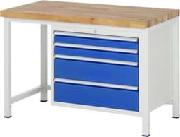 Zeige Details für Werkbank Modell 8261, B 1250xT 700xH 840mm, Buche-Massiv-Platte 40mm Bild von Werkbank Modell 8261, B 1250xT 700xH 840mm, Buche-Massiv-Platte 40mm