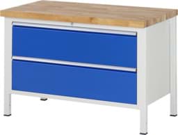 Zeige Details für Werkbank Modell 8355, B 1250xT 700xH 840mm, Buche-Massiv-Platte 40mm Bild von Werkbank Modell 8355, B 1250xT 700xH 840mm, Buche-Massiv-Platte 40mm