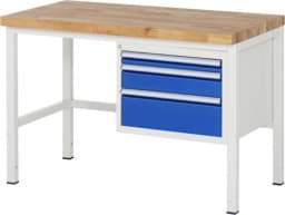 Zeige Details für Werkbank Modell 8126, B 1250xT 700xH 840-1040mm, Buche-Massiv-Platte 40mm Bild von Werkbank Modell 8126, B 1250xT 700xH 840-1040mm, Buche-Massiv-Platte 40mm