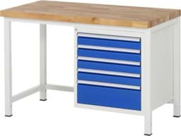 Zeige Details für Werkbank Modell 8168, B 1250xT 700xH 840-1040mm, Buche-Massiv-Platte 40mm Bild von Werkbank Modell 8168, B 1250xT 700xH 840-1040mm, Buche-Massiv-Platte 40mm