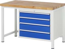 Zeige Details für Werkbank Modell 8262, B 1250xT 700xH 840-1040mm, Buche-Massiv-Platte 40mm Bild von Werkbank Modell 8262, B 1250xT 700xH 840-1040mm, Buche-Massiv-Platte 40mm