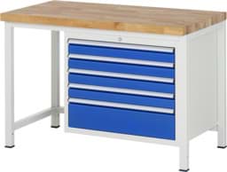 Zeige Details für Werkbank Modell 8268, B 1250xT 700xH 840-1040mm, Buche-Massiv-Platte 40mm Bild von Werkbank Modell 8268, B 1250xT 700xH 840-1040mm, Buche-Massiv-Platte 40mm