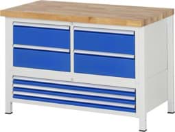 Zeige Details für Werkbank Modell 8934, B 1250xT 700xH 840-1040mm, Buche-Massiv-Platte 40mm Bild von Werkbank Modell 8934, B 1250xT 700xH 840-1040mm, Buche-Massiv-Platte 40mm