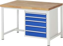 Zeige Details für Werkbank Modell 8171, B 1250xT 900xH 840mm, Buche-Massiv-Platte 40mm Bild von Werkbank Modell 8171, B 1250xT 900xH 840mm, Buche-Massiv-Platte 40mm