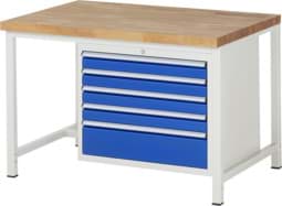 Zeige Details für Werkbank Modell 8268, B 1250xT 900xH 840mm, Buche-Massiv-Platte 40mm Bild von Werkbank Modell 8268, B 1250xT 900xH 840mm, Buche-Massiv-Platte 40mm
