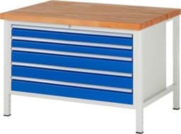 Zeige Details für Werkbank Modell 8371, B 1250xT 900xH 840mm, Buche-Massiv-Platte 40mm Bild von Werkbank Modell 8371, B 1250xT 900xH 840mm, Buche-Massiv-Platte 40mm