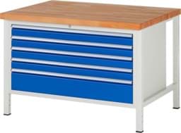 Zeige Details für Werkbank Modell 8368, B 1250xT 900xH 840mm, Buche-Massiv-Platte 40mm Bild von Werkbank Modell 8368, B 1250xT 900xH 840mm, Buche-Massiv-Platte 40mm