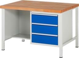 Zeige Details für Werkbank Modell 8462, B 1250xT 900xH 840mm, Buche-Massiv-Platte 40mm Bild von Werkbank Modell 8462, B 1250xT 900xH 840mm, Buche-Massiv-Platte 40mm