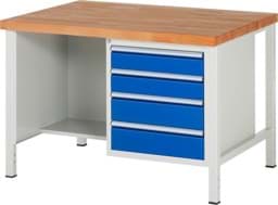 Zeige Details für Werkbank Modell 8463, B 1250xT 900xH 840mm, Buche-Massiv-Platte 40mm Bild von Werkbank Modell 8463, B 1250xT 900xH 840mm, Buche-Massiv-Platte 40mm