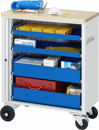 Zeige Details für Werkzeugwagen, B 725 x T 400 x H 860 mm Bild von Werkzeugwagen, B 725 x T 400 x H 860 mm