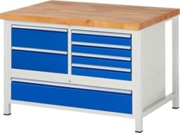 Zeige Details für Werkbank Modell 8931, B 1250xT 900xH 840mm, Buche-Massiv-Platte 40mm Bild von Werkbank Modell 8931, B 1250xT 900xH 840mm, Buche-Massiv-Platte 40mm